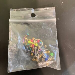 Assorted bag of earrings for cartillage piercings